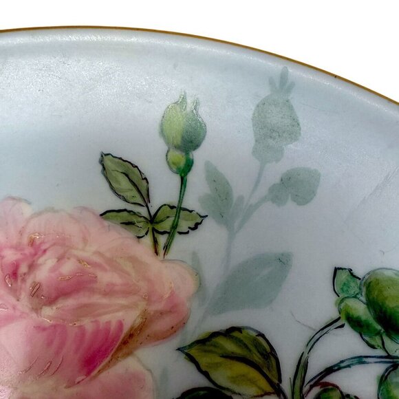 H & Co. Roses Plate Handpainted Porcelain Antique Haviland Limoges France 11" - Picture 6 of 11
